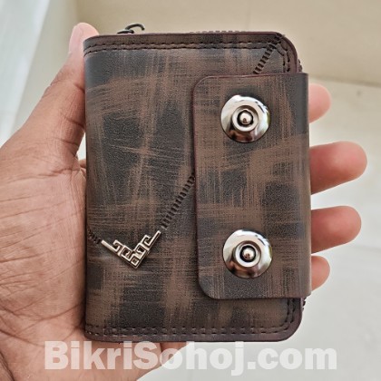 Premium PU Leather Accordion Card Holder Wallet